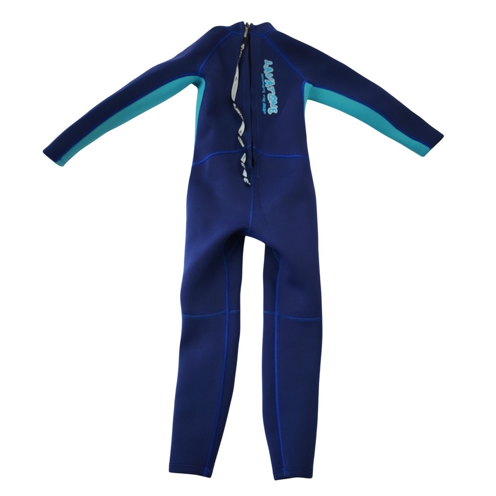 Lavatone Kids Wetsuit Full Body Blue Teal Neoprene UV50+Size 9-10 Surfing Dive - Picture 2 of 8